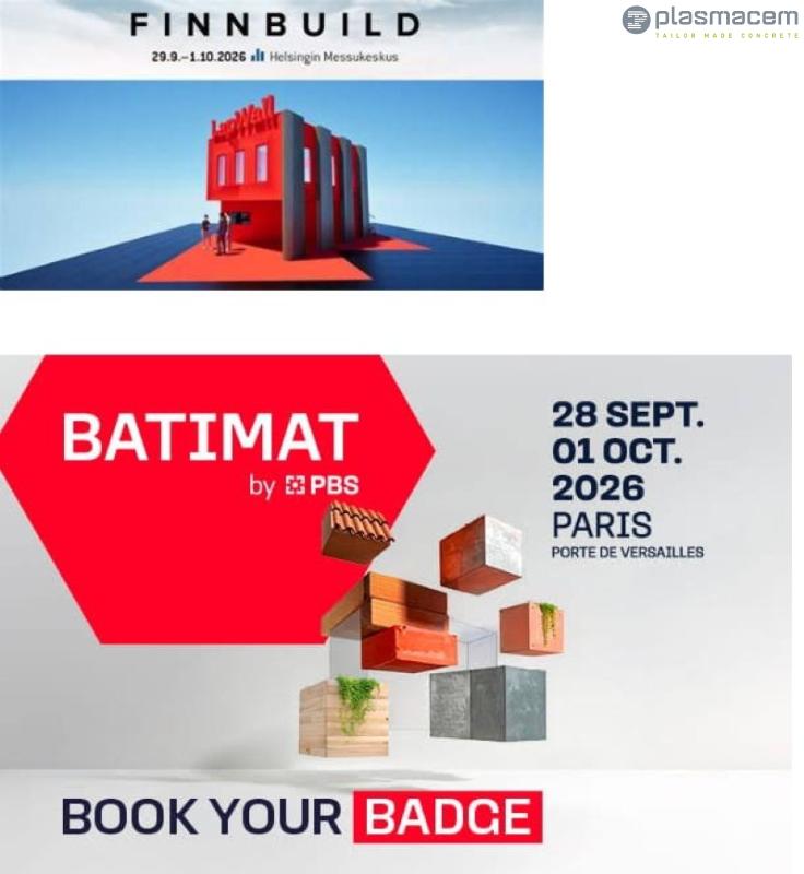 PLASMACEM - TAILOR MADE CONCRETE - FINNBUILD + BATIMAT