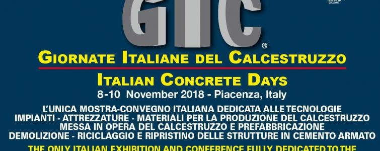 Exposition GIC 2018 - The Italian days of the concrete
