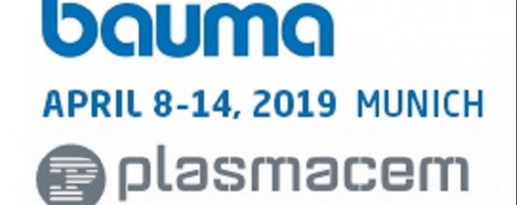 PLASMACEM WILL BE AT BAUMA 2019......WE WAIT YOU!!!!