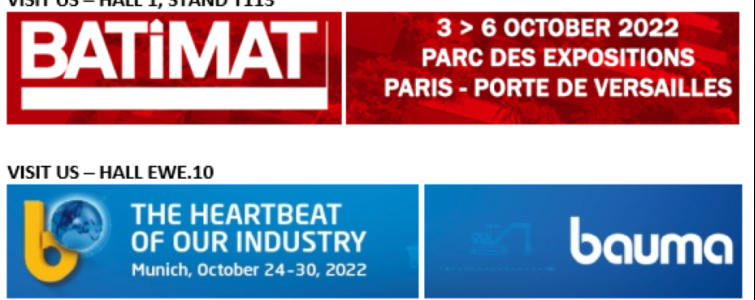 PLASMACEM - TAILOR MADE CONCRETE - BATIMAT FAIR FROM 03 TO 06 OCTOBER 2022