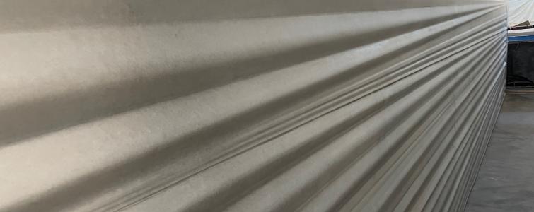 PLASMACEM - TAILOR MADE CONCRETE - New formliner type Esx/01421 - Curtain